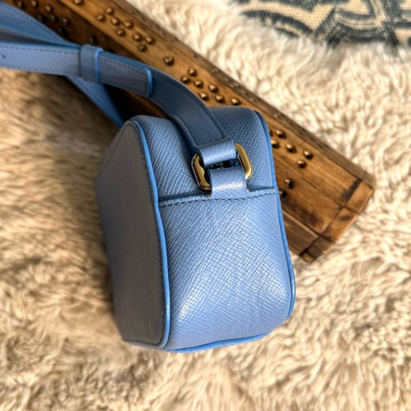 Smythson Camera Bag in Panama blue crossbody - Picture 8 of 13